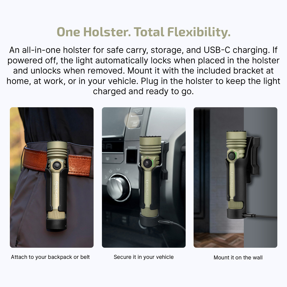 Olight Seeker Ultra Durable 4800LM LED Flashlight Olive Green - Olight