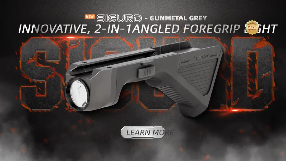 Olight Sigurd 2-in-1 Angled Grip Rechargeable Tactical Light