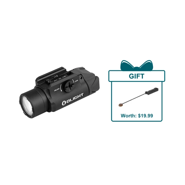 Olight Black SRPL tactical weapon light and laser combo with rail mount