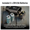 Olight Black PL-3S Weapon Light and two CR123A batteries for tactical use