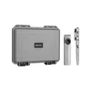 Olight EDC gift set featuring a gray protective hard case, Arkfeld flat flashlight, and Open bolt-action pen.