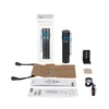 Olight Baton 3 Max flashlight, box, pouch, user manual, charging cable, and magnetic mount on white background