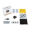 Olight Osight SE DPP red dot sight package contents including user manual, mounting screws, cleaning cloth, and stickers