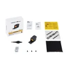 Olight Osight SE MOS red dot sight with packaging box, user manual, mounting screws, cleaning cloth, and stickers
