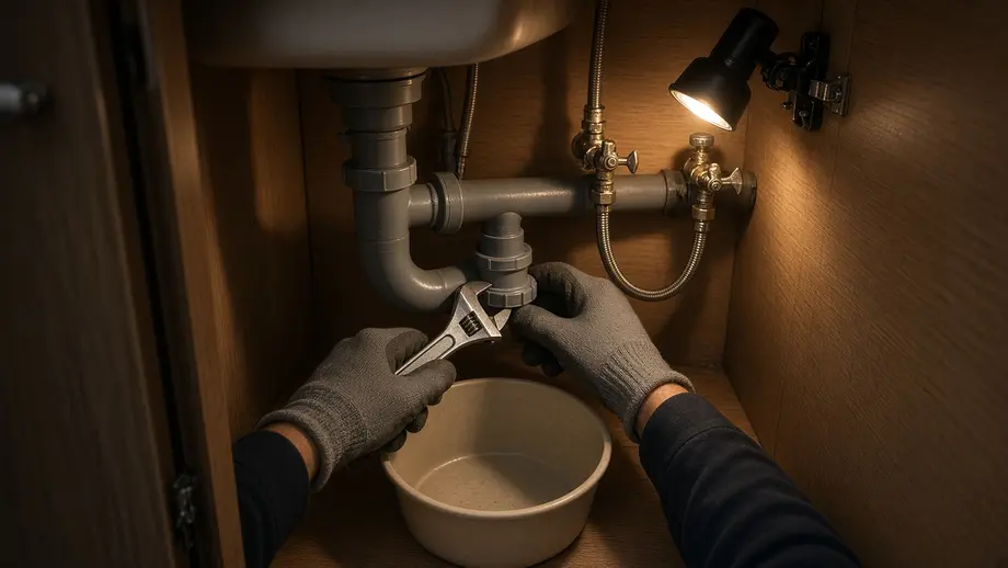 Under Sink Lighting: How to Place a Flashlight When Working Under a Sink