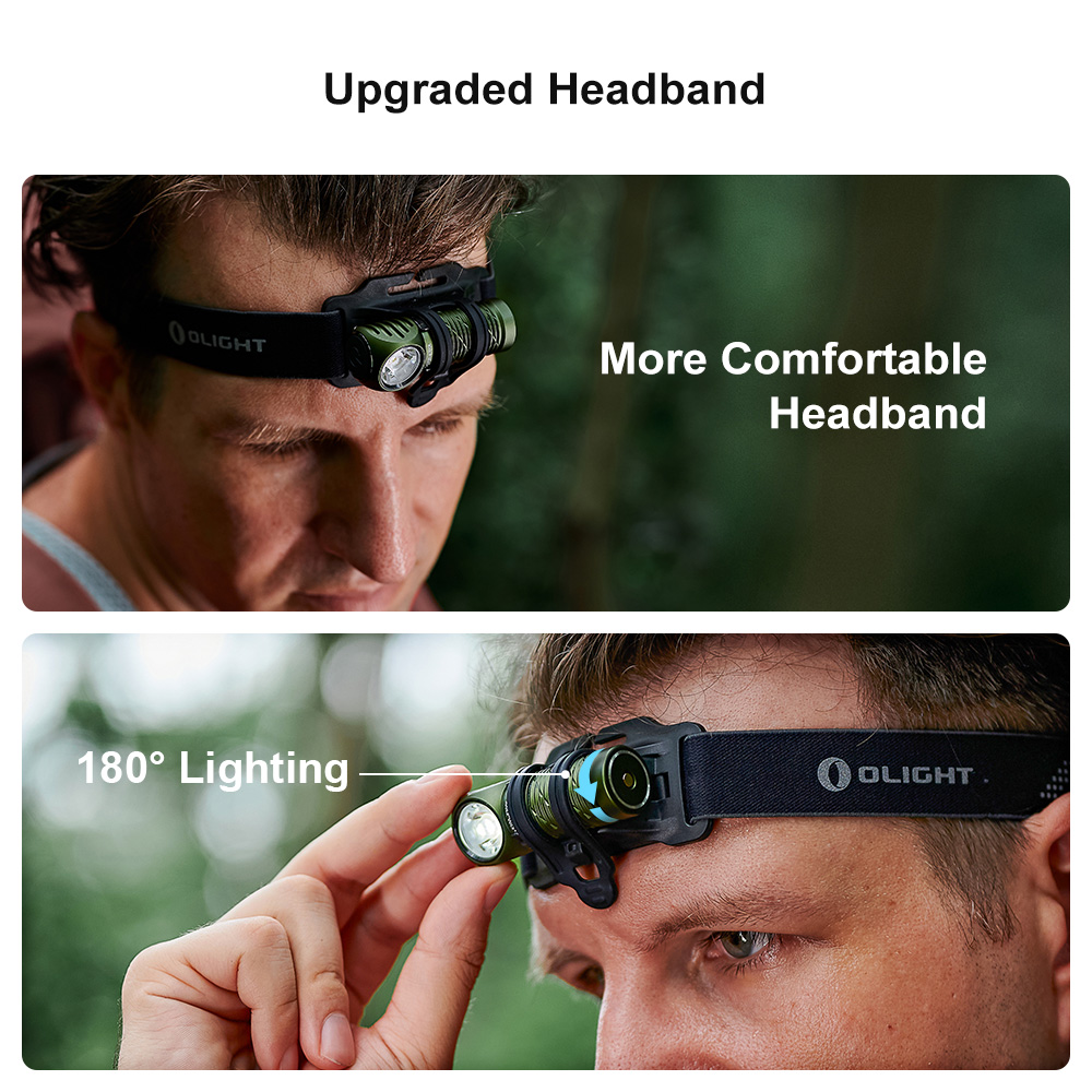 PERUN 2 MINI LED Rechargeable Headlamp 1100lm White Red Light EDC