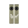 Olight Olive Green Arkfeld Ultra Flat Flashlight Duo featuring Custom Wolf and Bear Engravings for EDC and Outdoor Gear