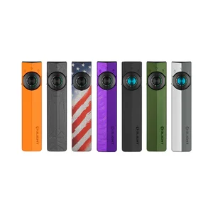 Olight ArkPro Flag Pattern Flat Flashlight Front View with Dial Switch for Outdoor EDC Use
