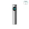 Olight Gray ArkPro Flat Flashlight Front View with Circular Mode Selector and UV Light Icon for EDC and Professional Use