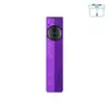 Olight Purple ArkPro Flat EDC Flashlight Front View with Laser UV and LED Dial Switch for Daily Carry and Inspection