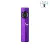 Olight Purple ArkPro Flat Flashlight Front View with Moon Star Pattern and Selector Dial for EDC Outdoor Use