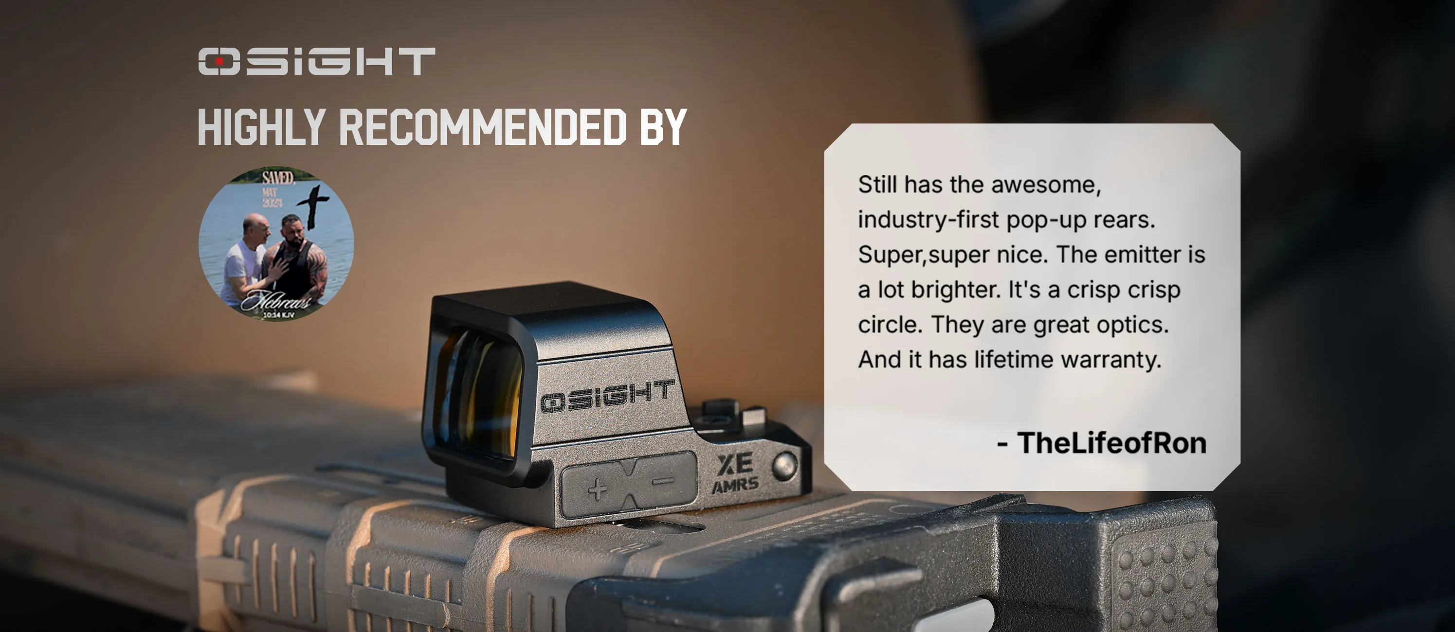 Osight XE AMRS Enclosed Red Dot Sight Compact Platform Optic CBRS