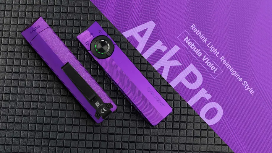 The Cosmos in Your Palm: Meet the Olight ArkPro in Stunning Nebula Violet