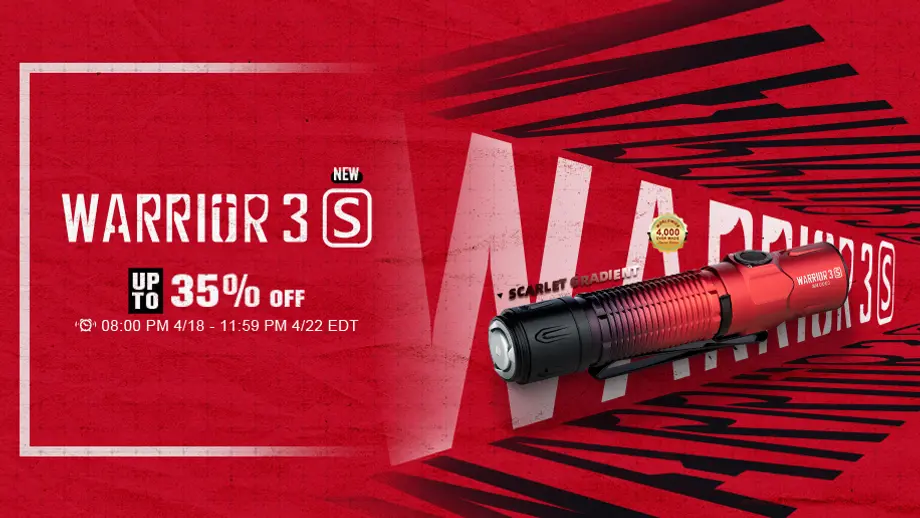OLIGHT 「Warrior 3S」（スカーレットグラデーション限定版）正規品 Add New Color Scarlet Gradient to your Warrior 3S Tac Light