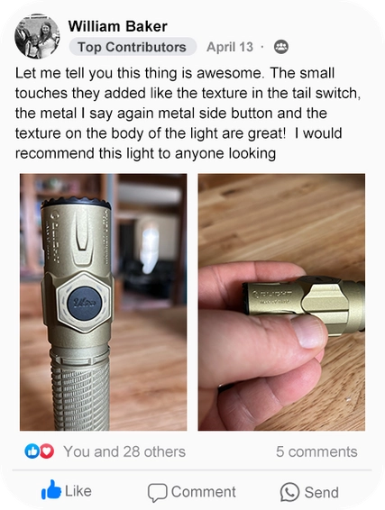 Warrior Ultra Tactical Flashlight 2500 Lumens O-Aluminum