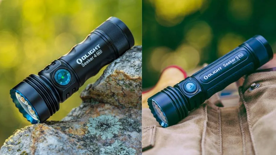 Olight Seeker Flashlight Review:Seeker 4 Mini VS. Seeker 3 Pro 