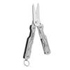 NexTool multipurpose pocket shears with keychain ring, open and isolated on white background