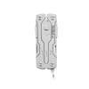 NexTool silver pocket multi-tool keychain folded on white background