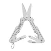 NexTool multi-tool scissors with fold-out screwdriver, file, and keychain loop on white background