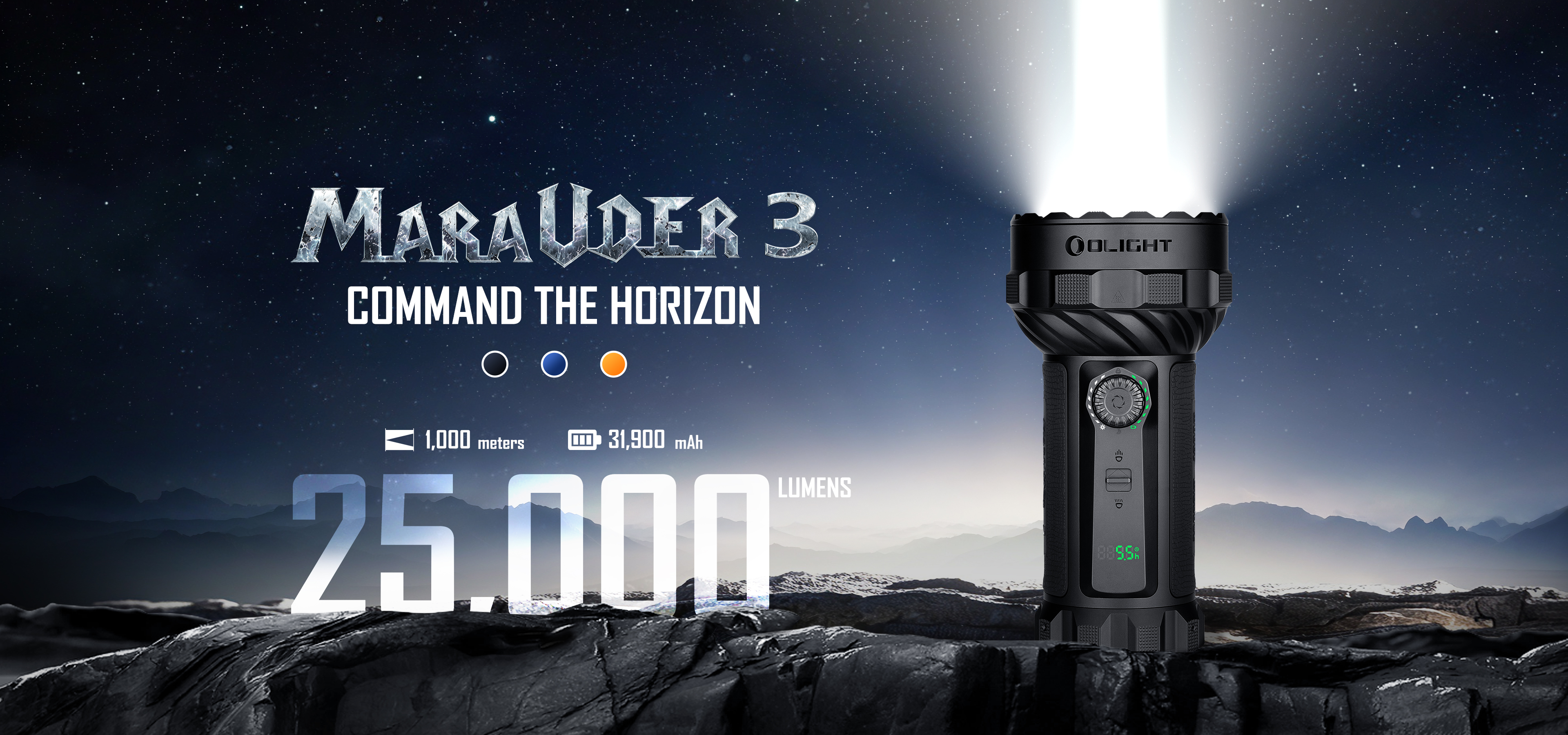 Olight Marauder 3 25000LM Rechargeable Powerhouse Flashlight